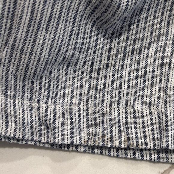 A.N.A. | Women’s Blue Striped Linen Casual Belted Summer Shorts Size L - Picture 9 of 9